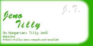 jeno tilly business card